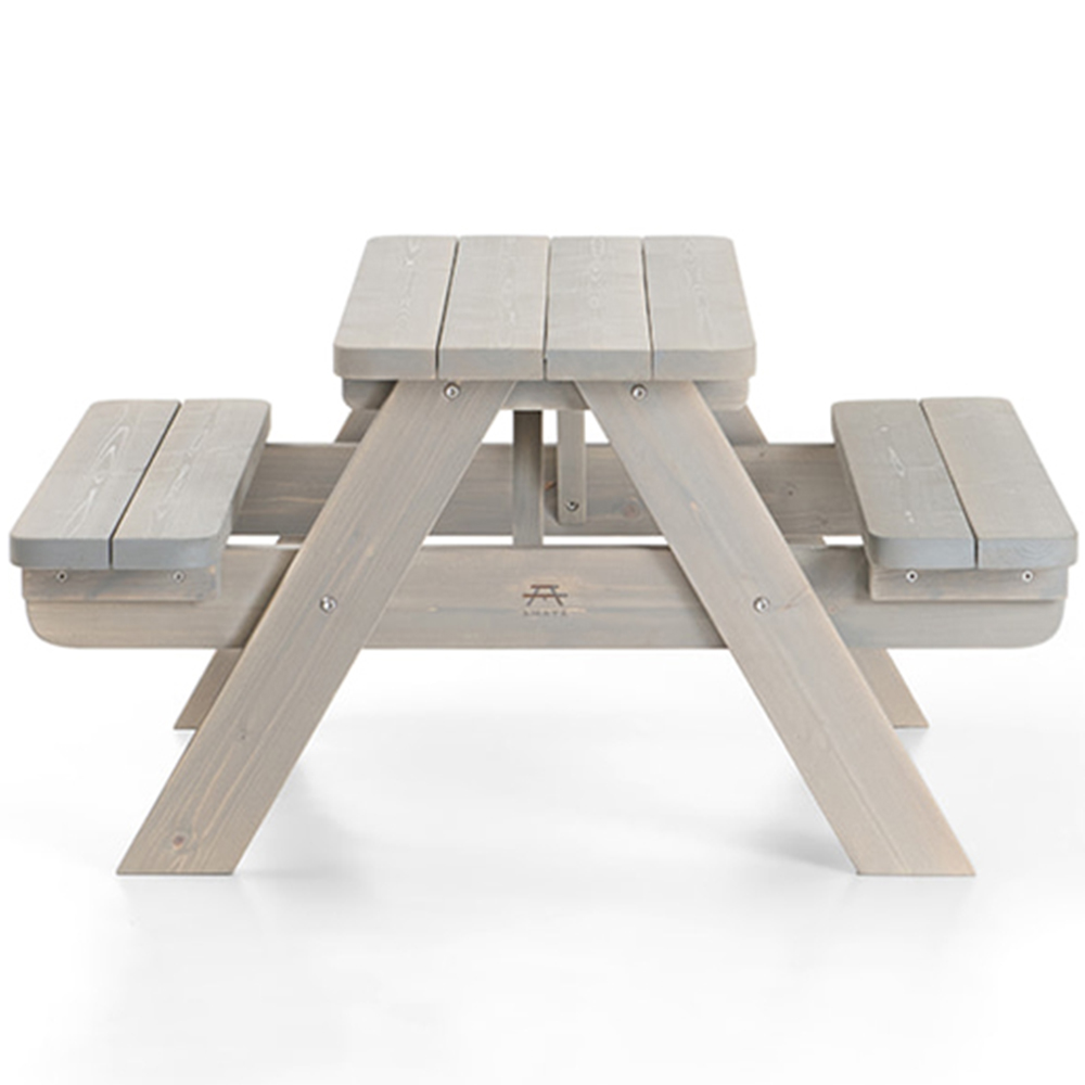 AMATA Ungurs Children Mini Picnic Table Grey Image 2