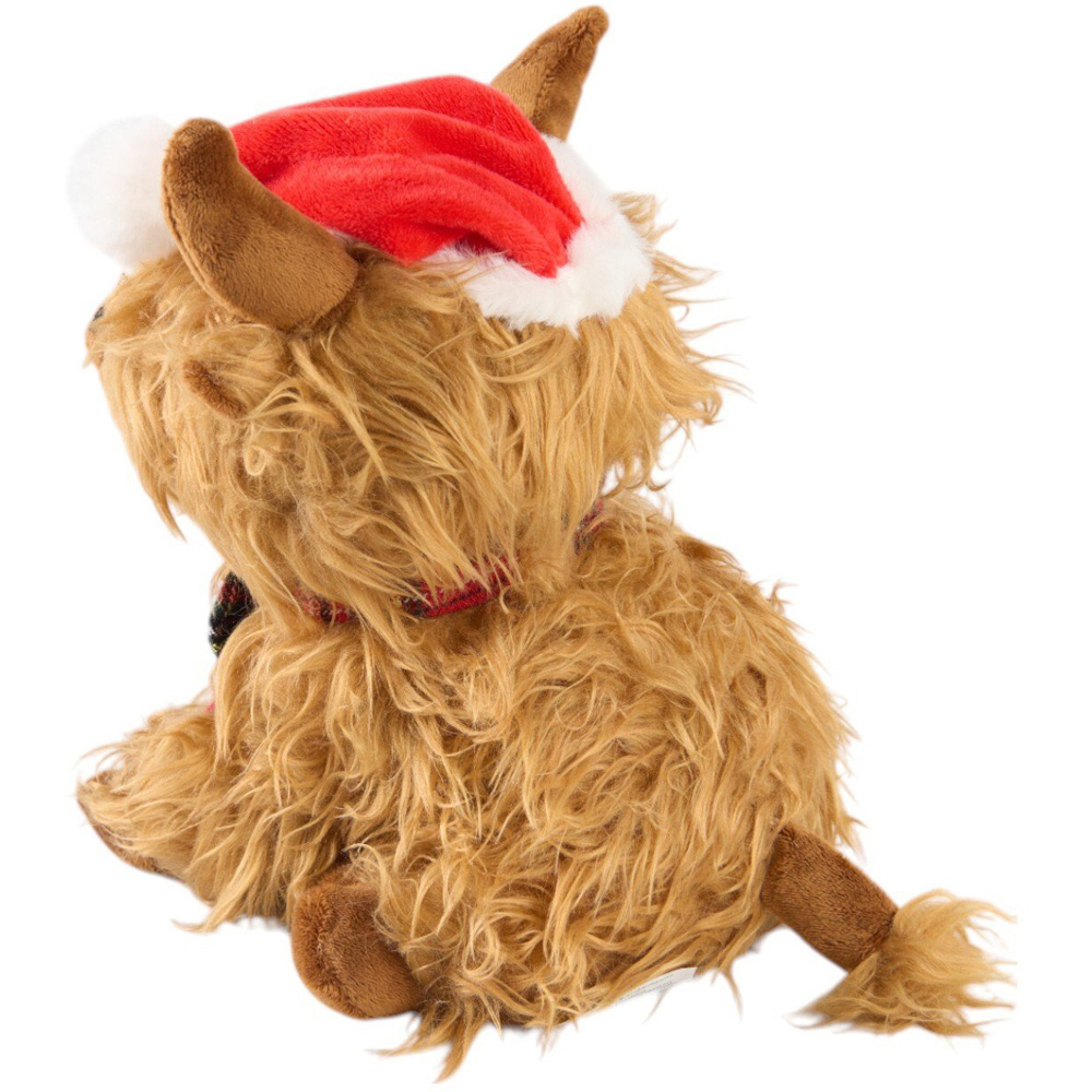Festive Highland Cow Doorstop Brown Image 4