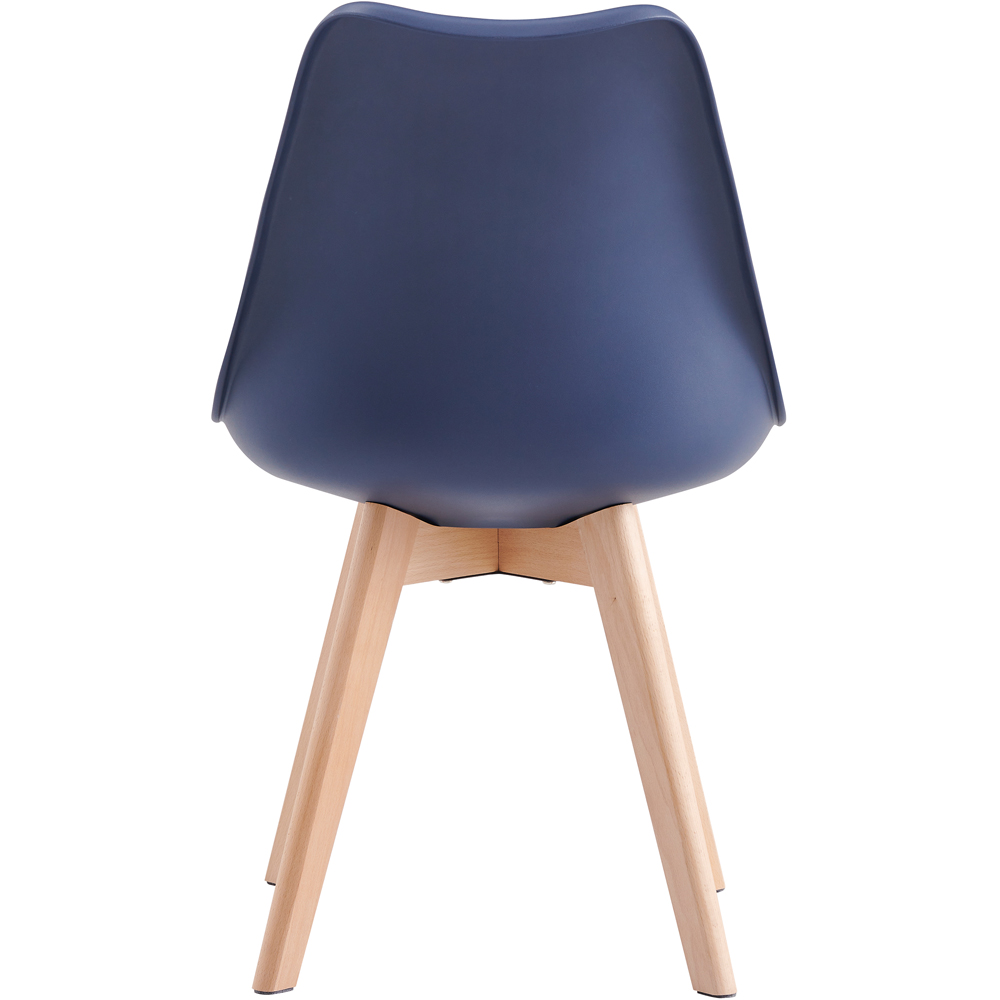 Eva Blue Padded Dining Chairs Image 5