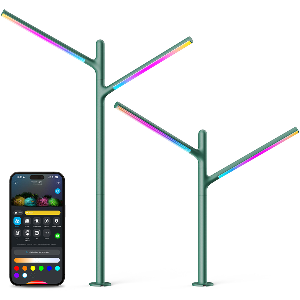 Govee RGBICWW LED Smart Garden Stake Light 2 Pack Image 4