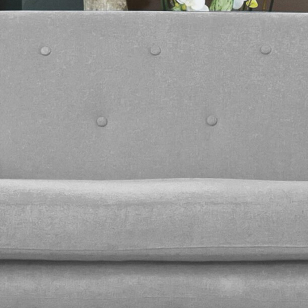 Lynwood 2 Seater Light Grey Fabric Sofa Image 3