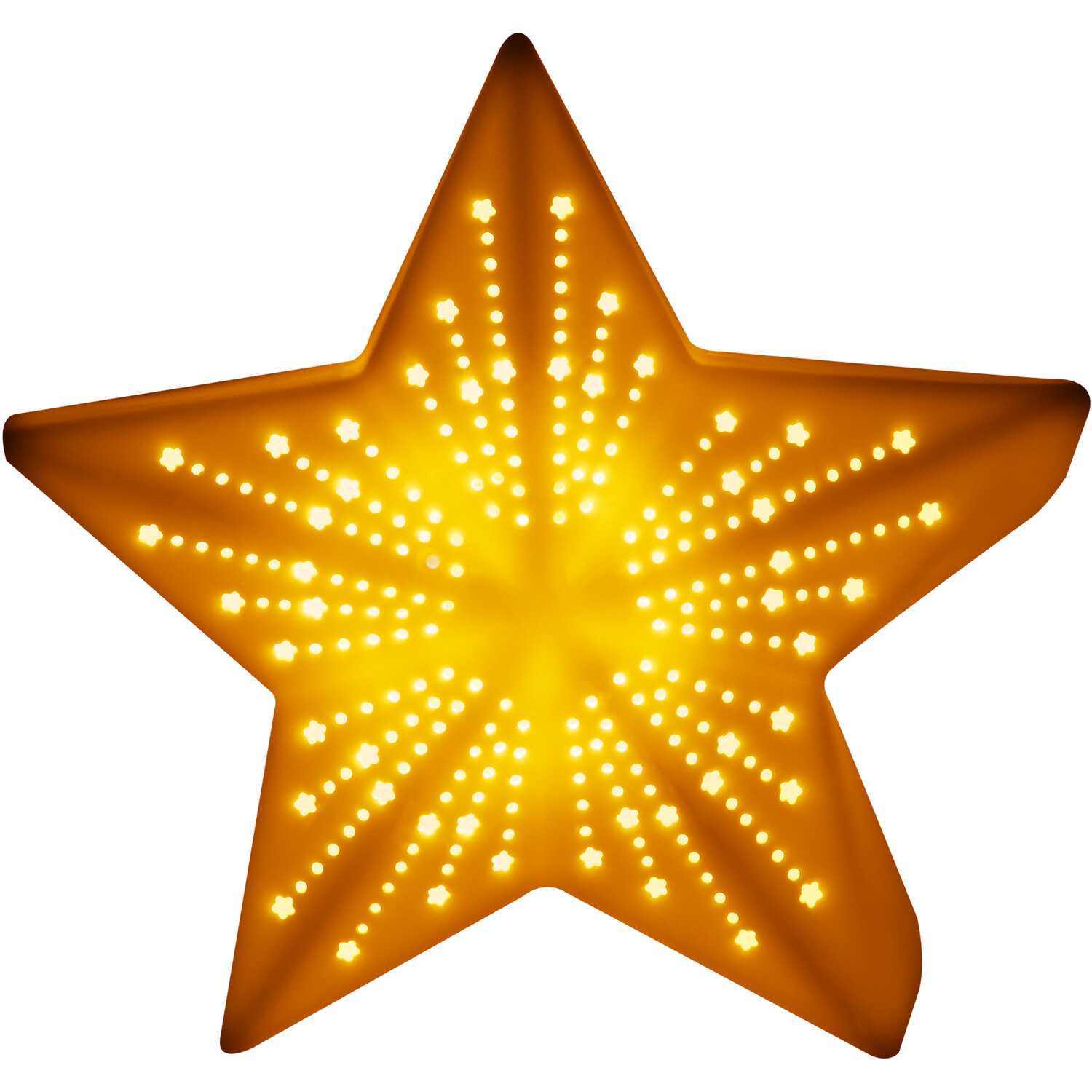 LED Ceramic Star Decoration - White Image 3