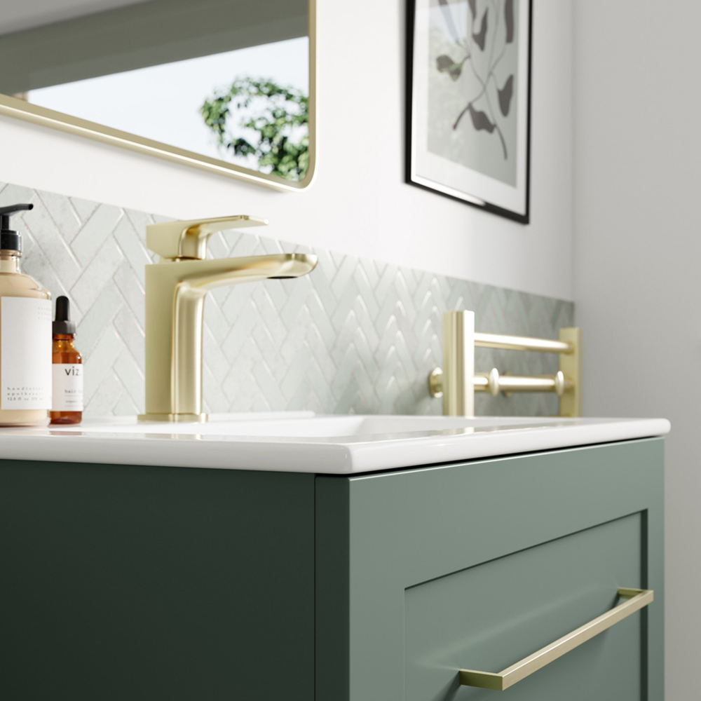 Bathstore Byron 2 Door Reed Shaker Floor Standing Basin Unit 615mm Image 4