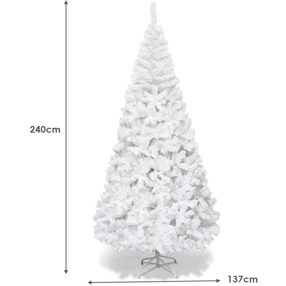 Costway White Artificial Christmas Tree 8ft Image 8