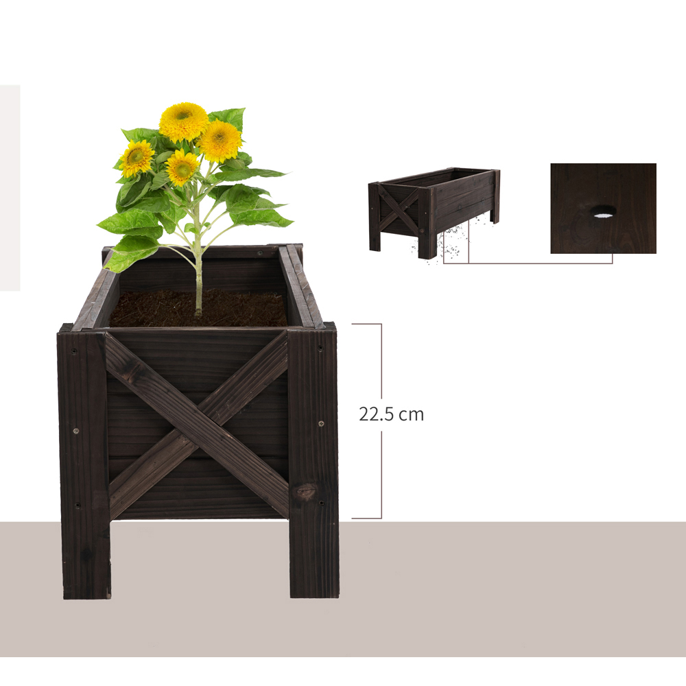 Outsunny Raised Planter Pot Bed Image 6