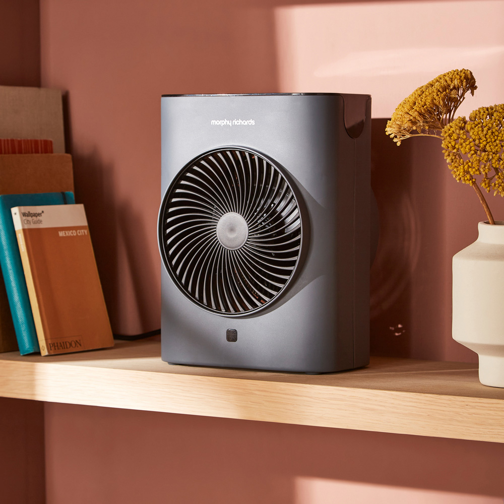 Morphy Richards Grey Upright Fan Heater 2000W Image 2