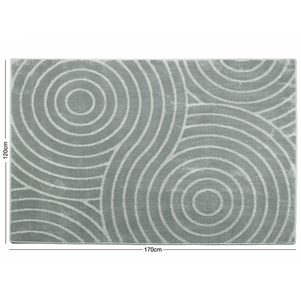 Eselle Rhythm Sculpt Grey Rug 120 x 170cm Image 6