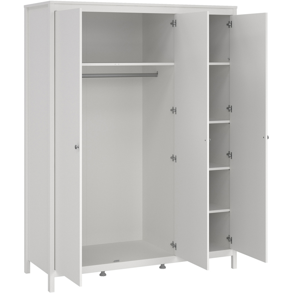 Florence Madrid White 3 Piece Bedroom Furniture Set Image 3