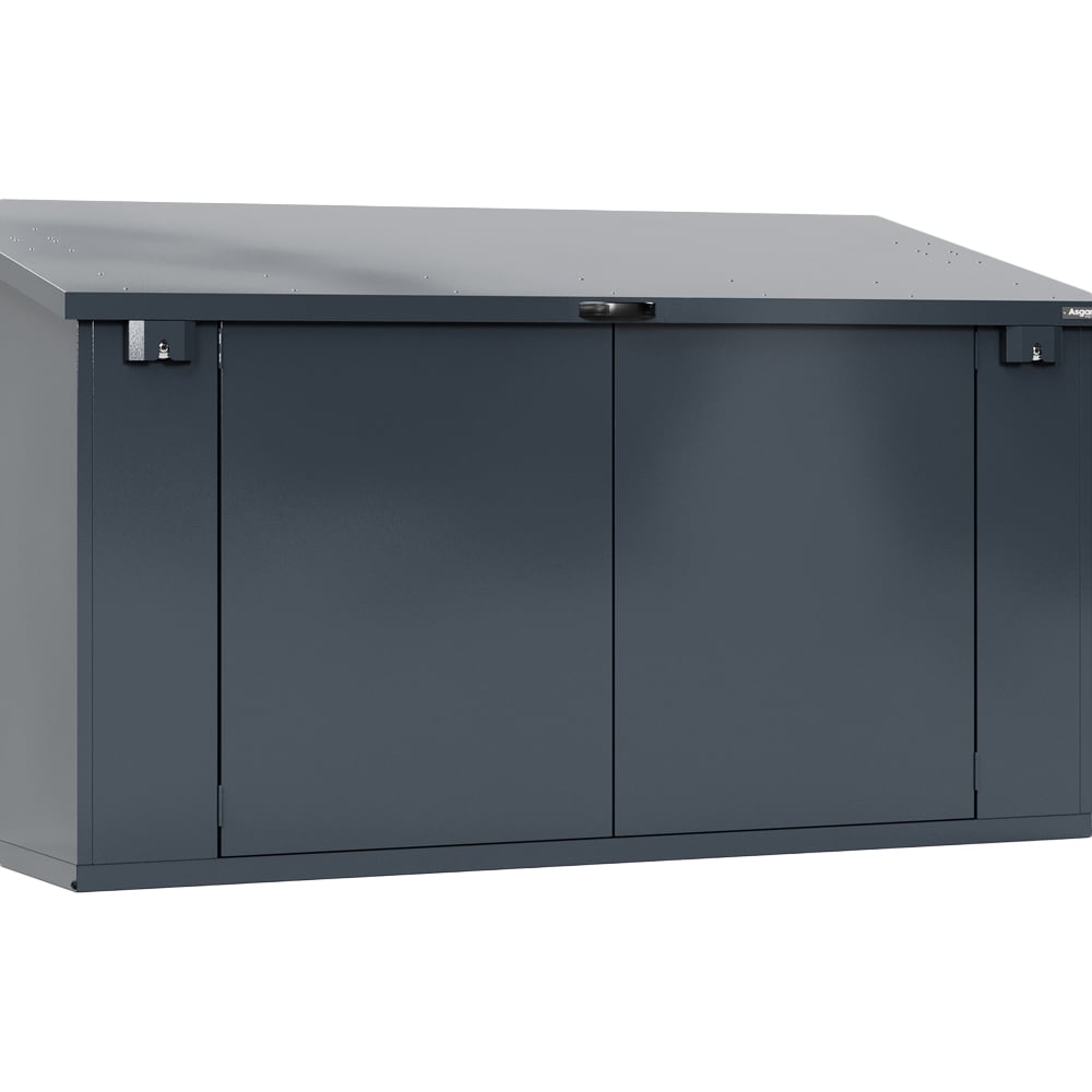 Asgard Access Plus 8 x 4ft Double Door Grey Bike Storage Shed Image 3