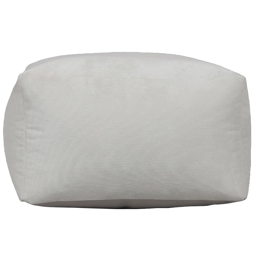 Kaikoo Silver Grey Cord Square Slab Bean Bag Image 2