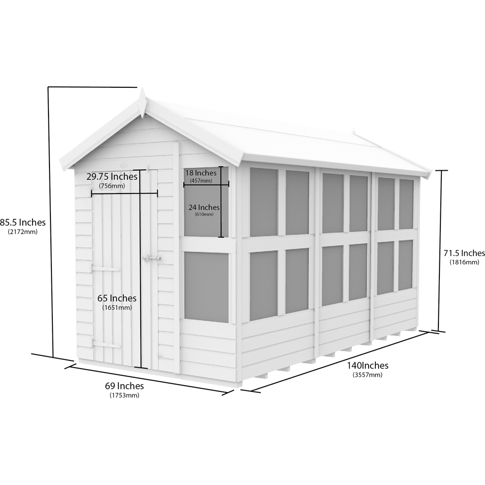 DIY Sheds 6 x 12ft Tongue and Groove Timber Apex Potting Shed Image 7