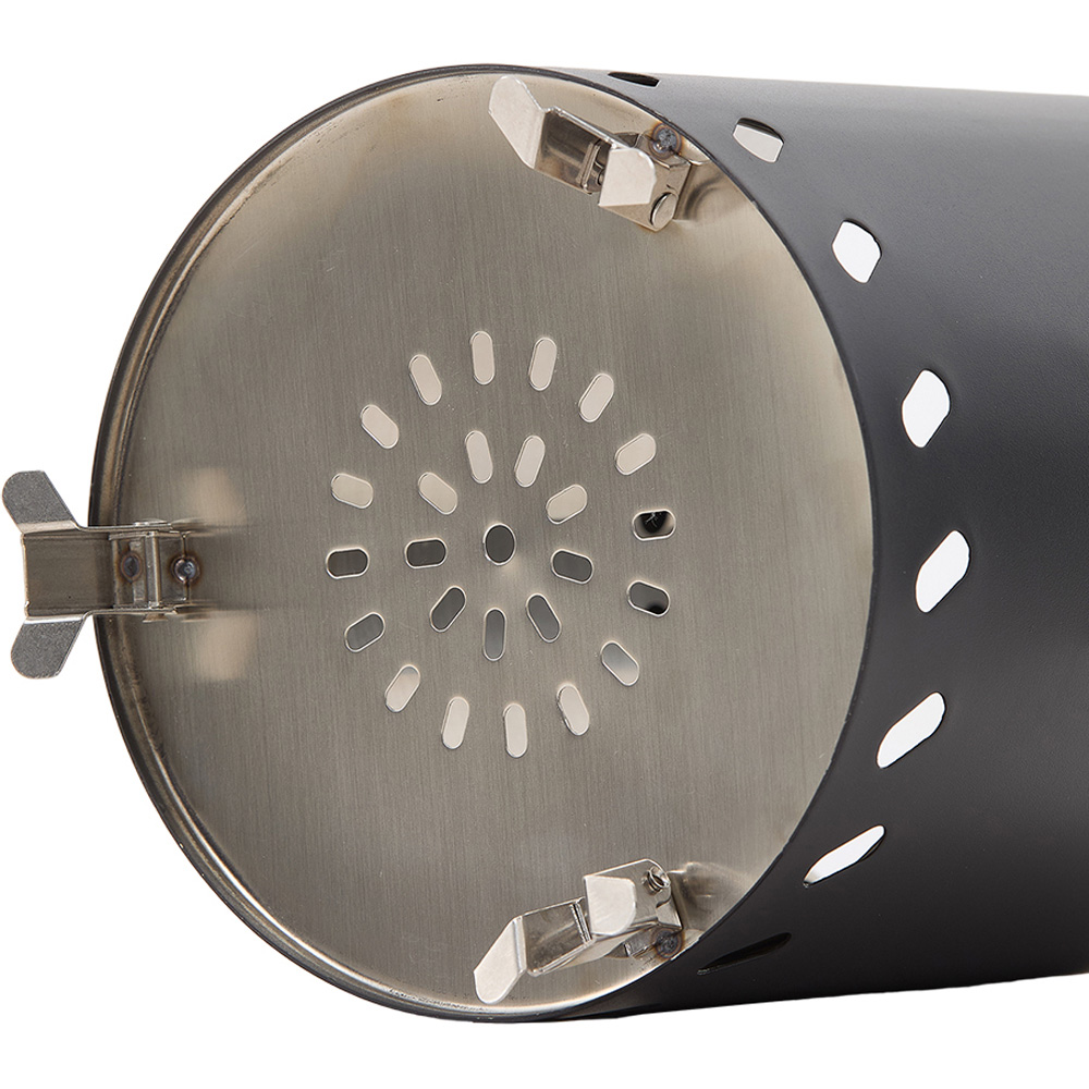 Living and Home Black Portable Tabletop Fire Pit with Ash Grate Image 4