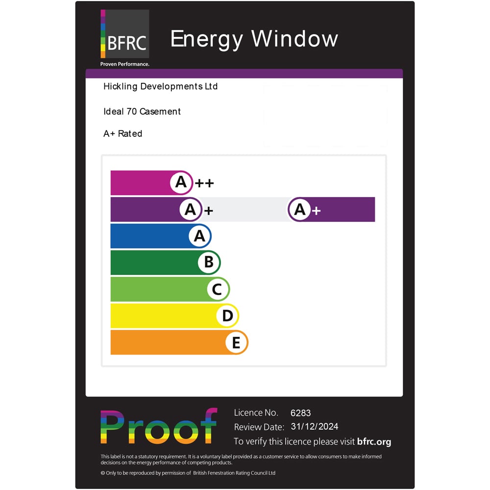 Crystal uPVC Triple Glazed Window LH & RH Side Hung Fixed Centre White Clear Glass 1770x1115mm Image 3