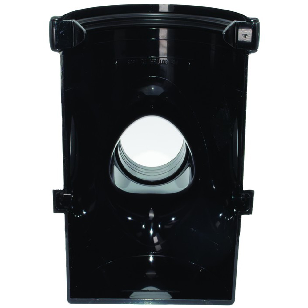 FloPlast Deepflow Hi-Cap Gutter Stopend Outlet Black 115 x 75mm Image 4