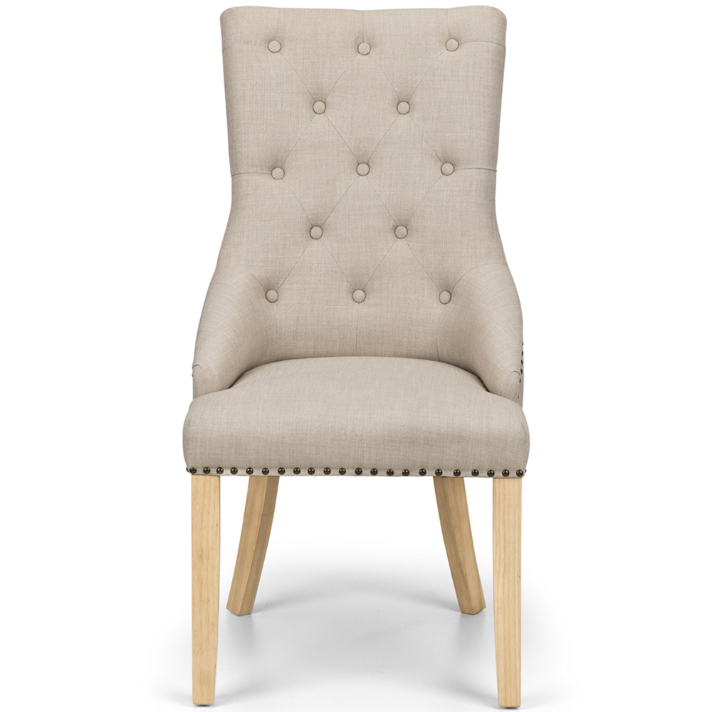 Julian Bowen Set of 2 Loire Button Back Chair Image 4