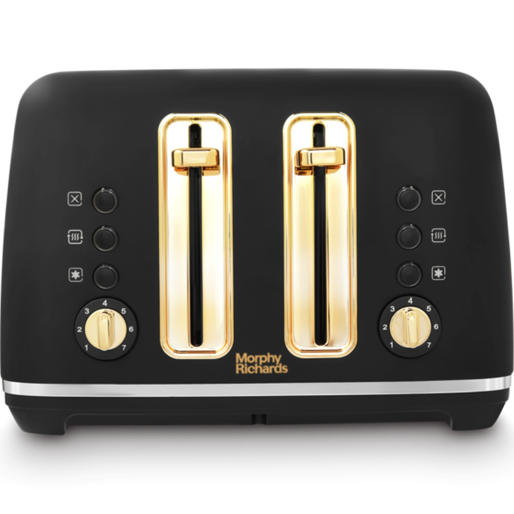 Morphy Richards Accents 950087 Black 1.5L Kettle and 4 Slice Toaster Set Image 3