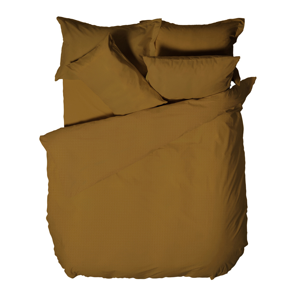 Yard Double Ginger Waffle Duvet Set Image 4