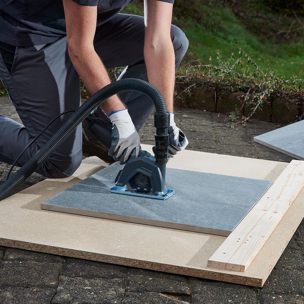 Wolfcraft R226765 Angle Grinder Extraction Hood with Guide Carriage Image 2