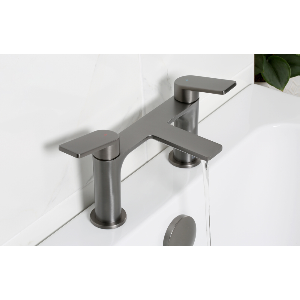 Bristan Frammento Gunmetal Grey Bath Filler Tap Image 4