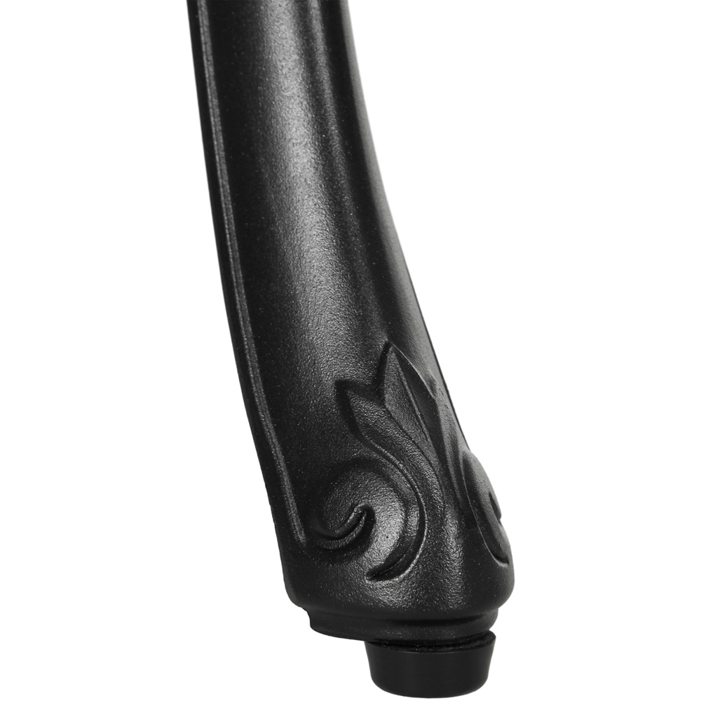 Outsunny 2 Seater Bistro Set with Umbrella Hole Black Image 3