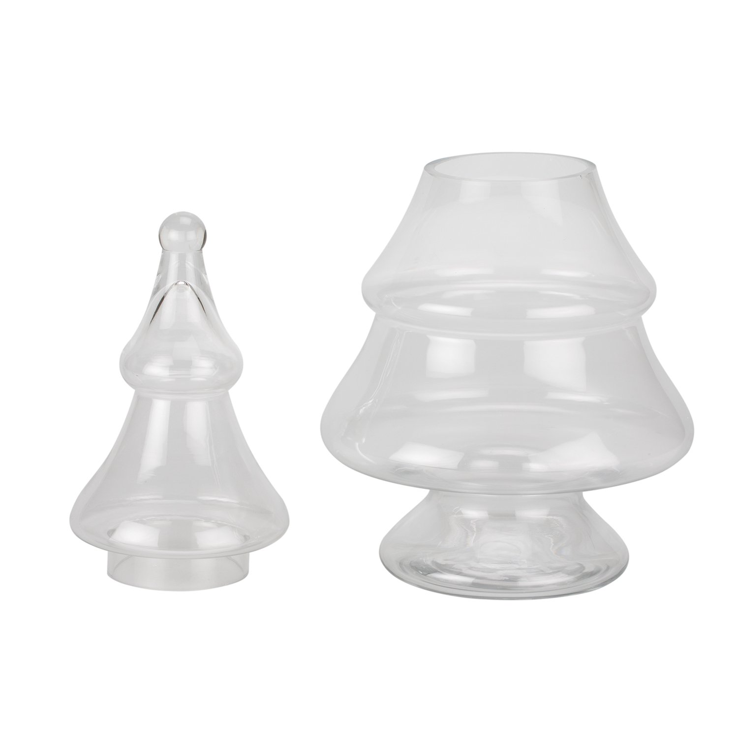 Clear Glass Christmas Tree Decoration Ornament Image 2