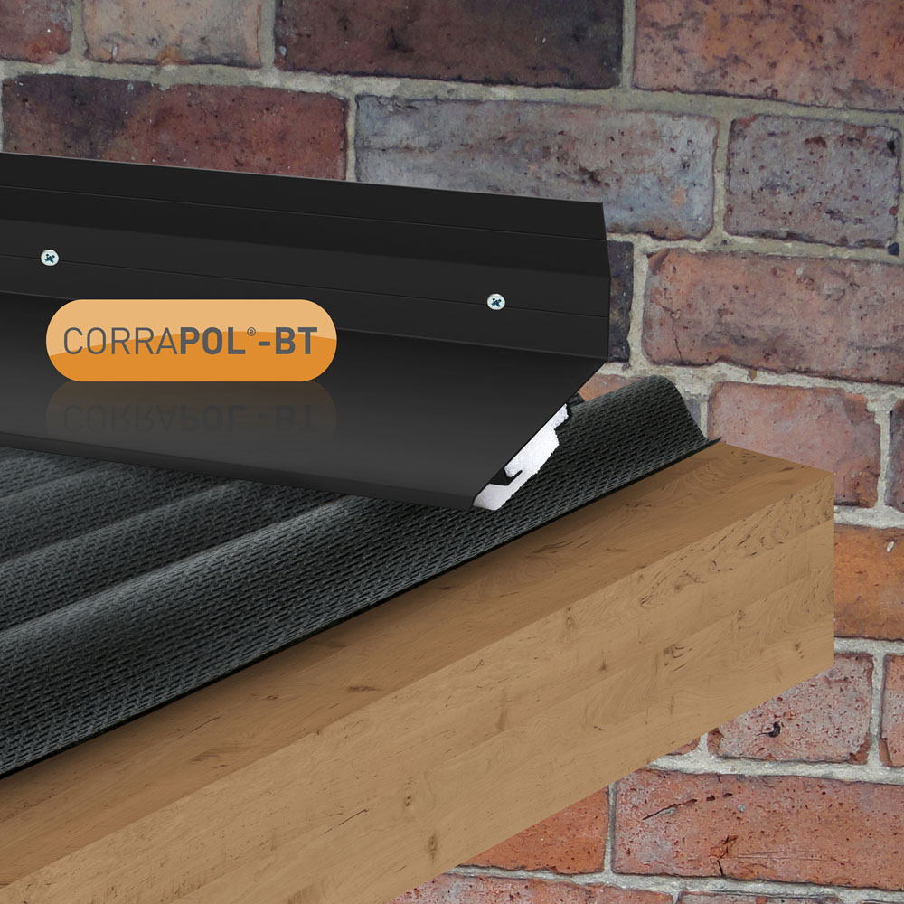 Corrapol-BT Black Rock n Lock Wall Top Flashing 3m Image 2