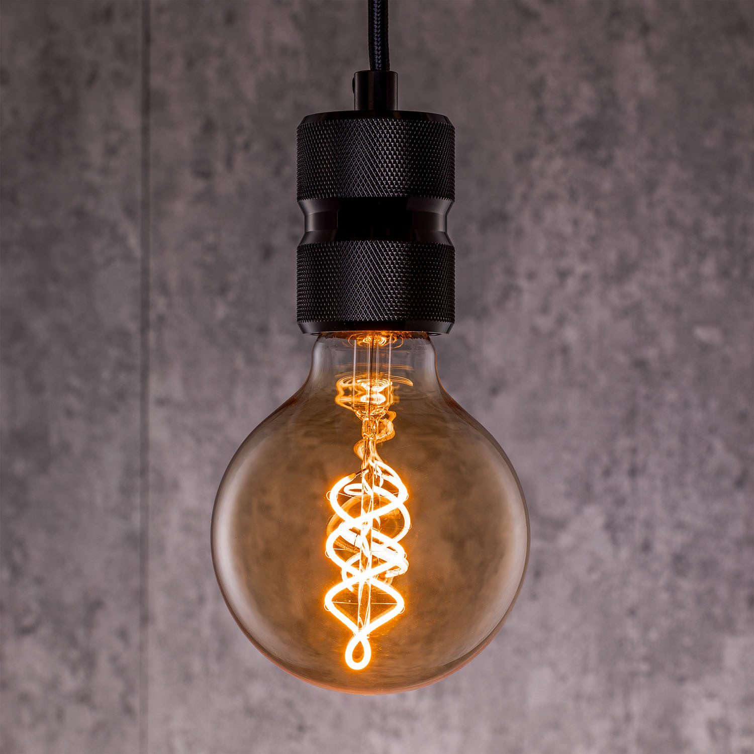 TCP Decorative Filament Amber G95 240L E27 Bulb Warm White Image 2