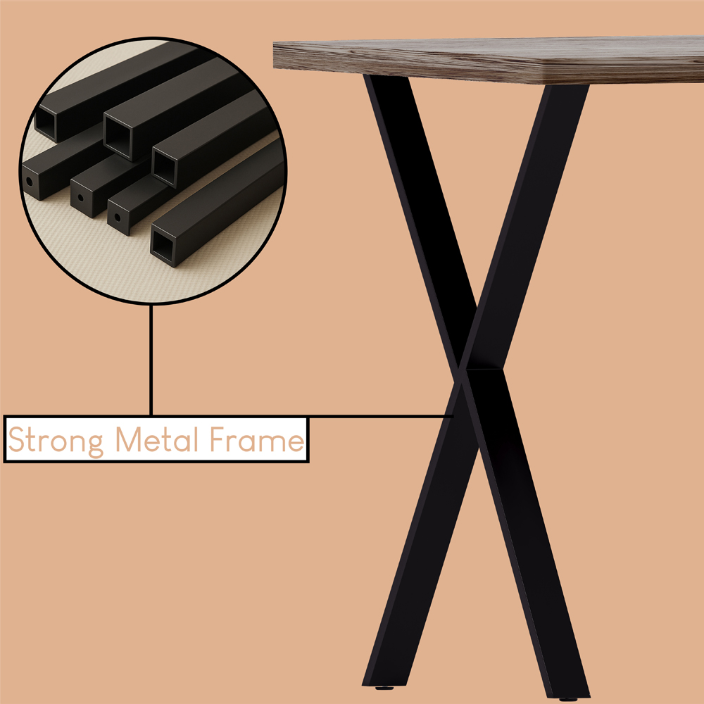 Vida Designs 4 Seater Walnut Dining Table Image 6
