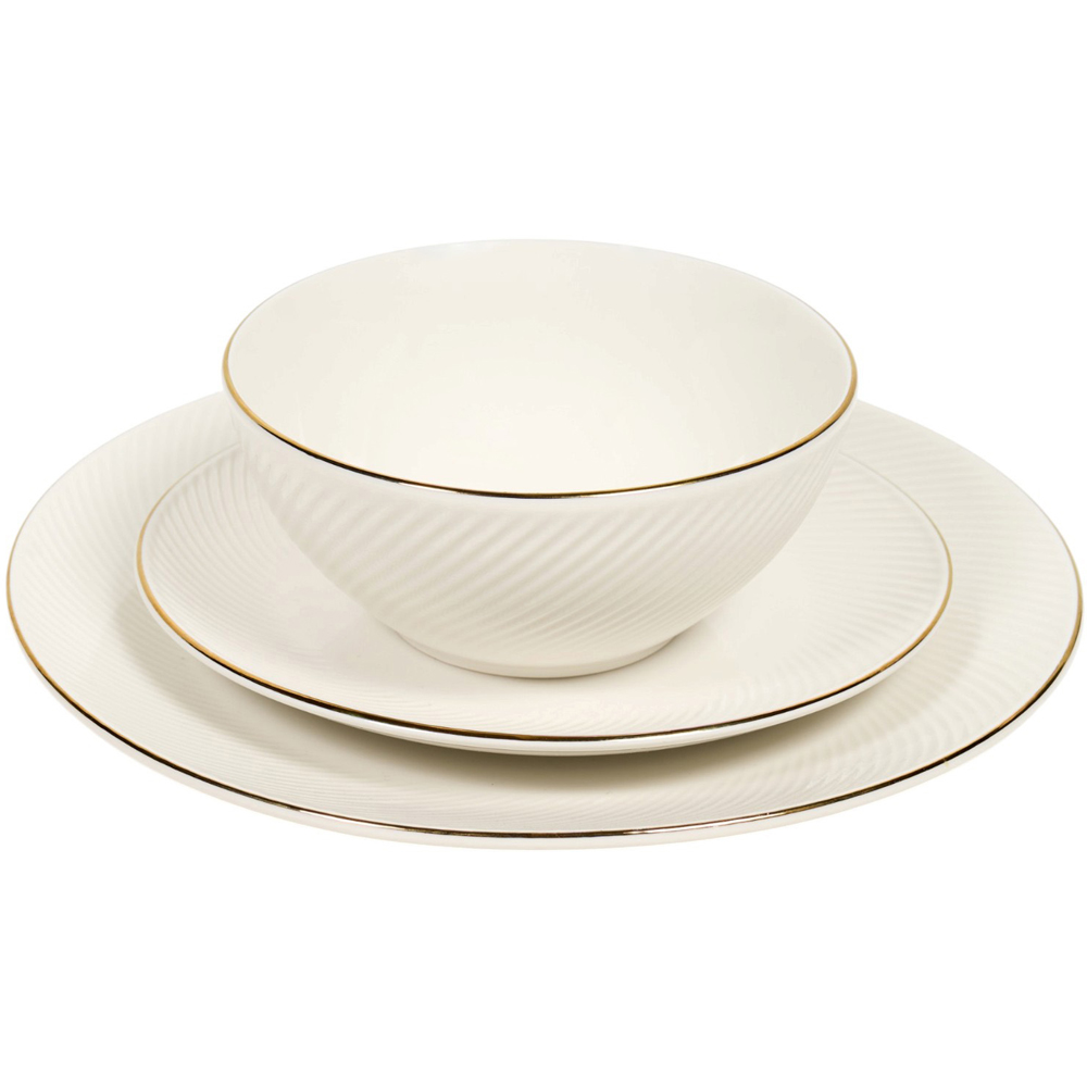 Valentina 12 Piece Dinner Set White Image 3