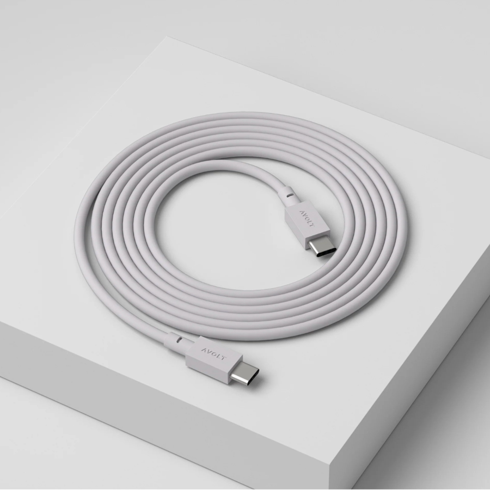 Avolt Grey USB-C Charging Cable 2m Image 2