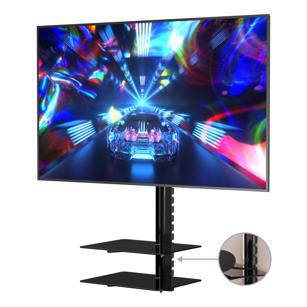 AVF All-in-One 60 inch Tilt and Turn TV Wall Mount with AV Shelving Image 3