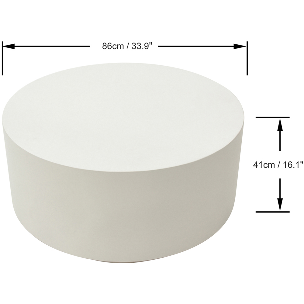 Elementi Rome Cream White GRC Coffee Table Image 6