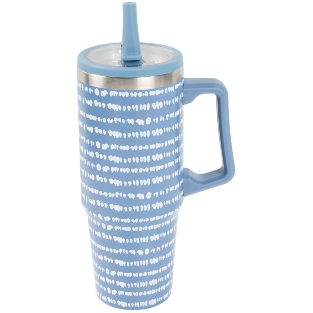 Nitro Flip Straw Stainless Steel TumblerBlue Image 2