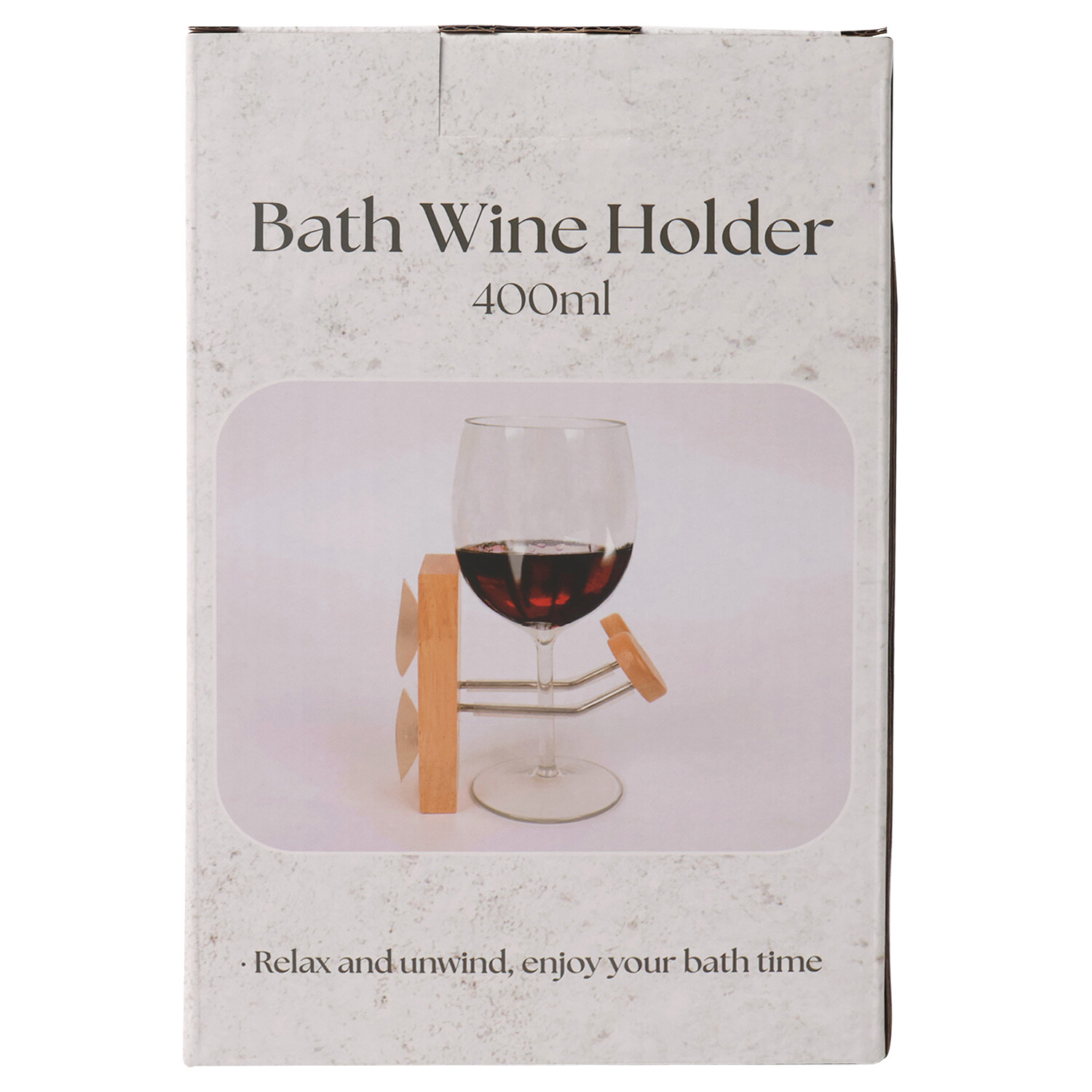 Bath Wine Holder 400ml - Wood Image 2