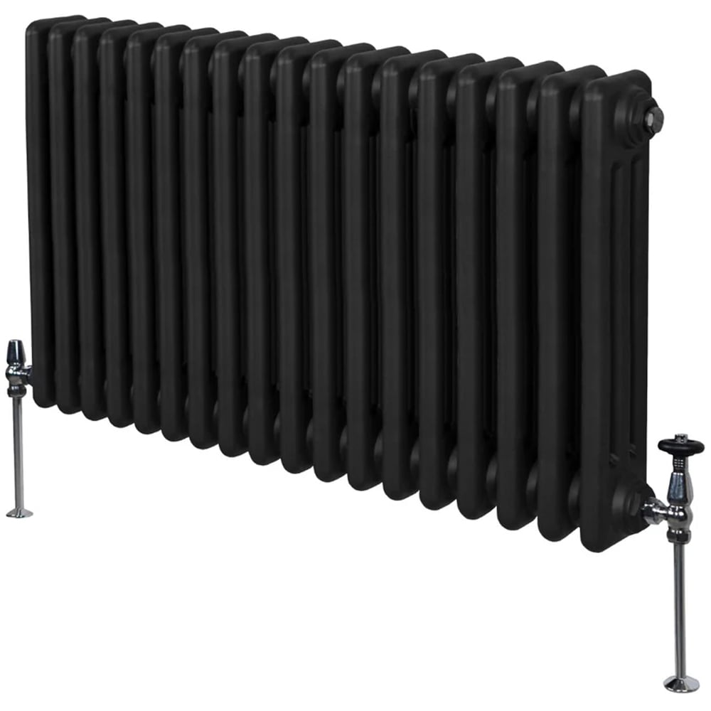 Monster Shop 4311 BTU Black Traditional 3 Column Radiator 600 x 832mm Image 3