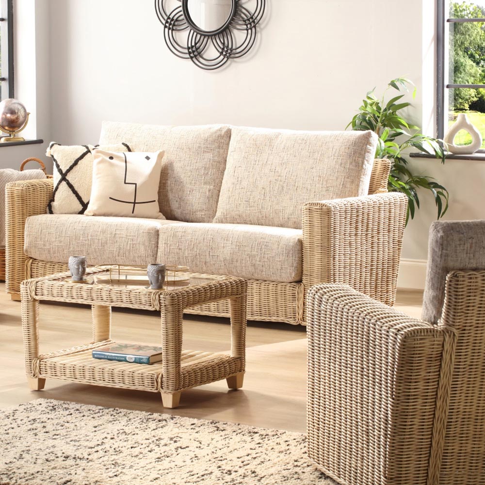Desser Furniture Burford 5 Seater Natural Rattan Sofa Set Image 7