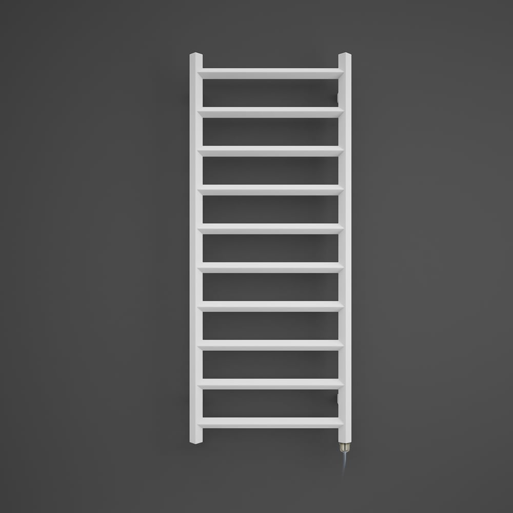 Terma Crystal Soft White Electric Towel Rail 1200 x 500mm Image 4