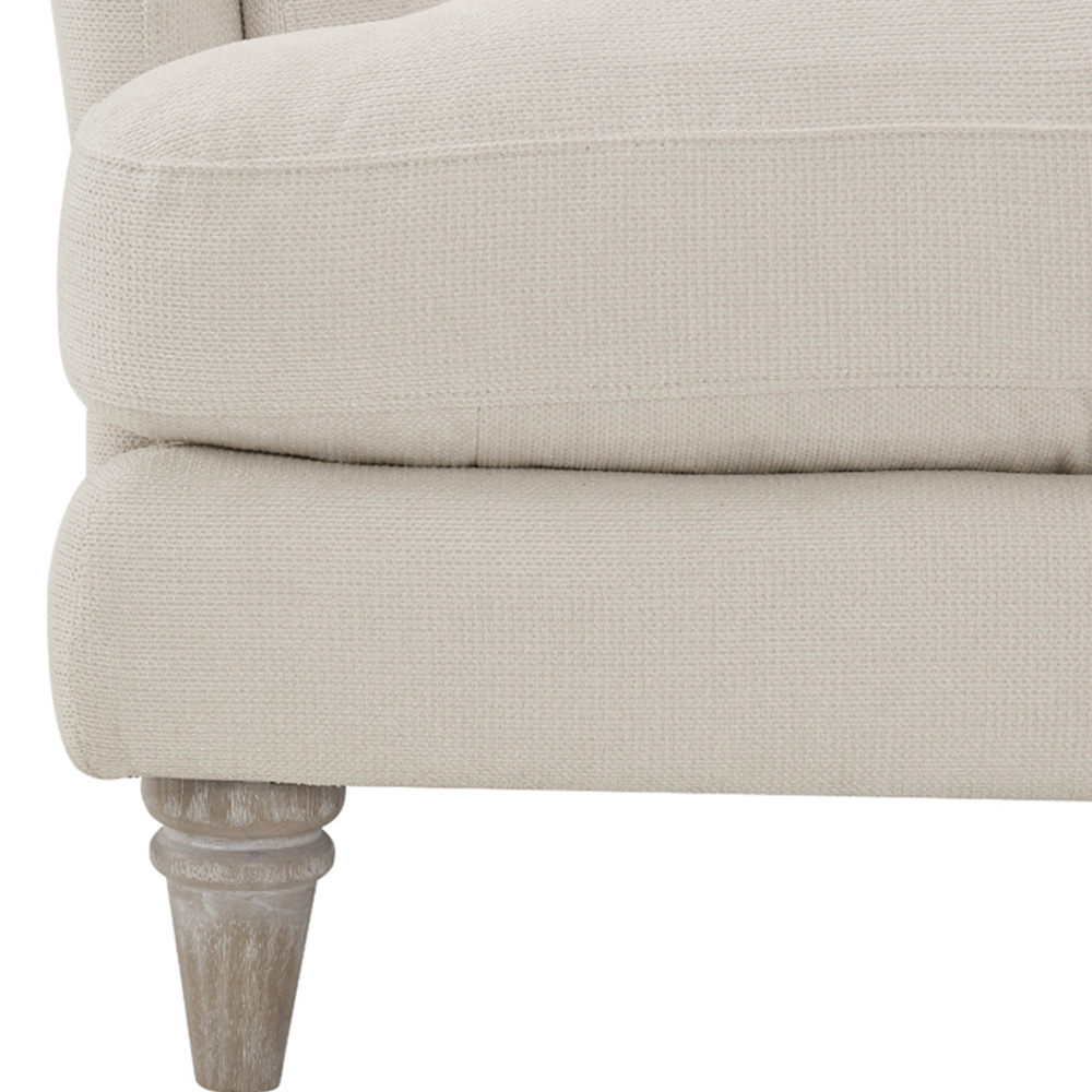 Home Detail Regent 3 Seater Ivory Linen Sofa Image 8