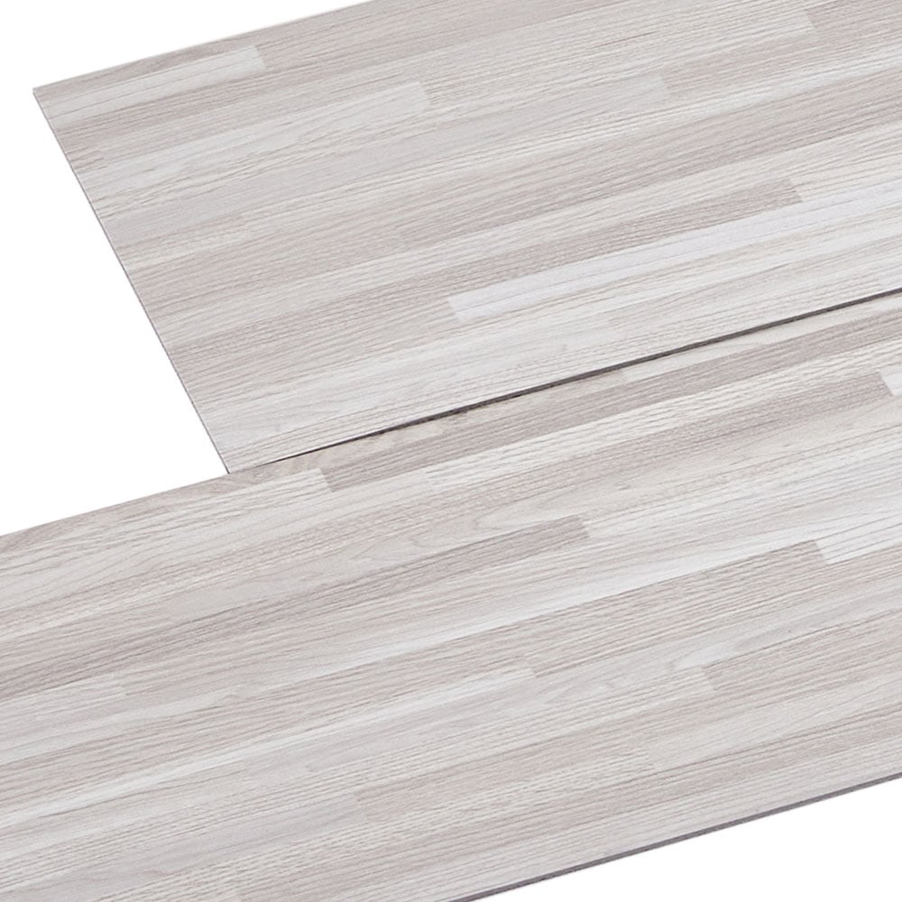 Living and Home Greyish Beige Rectangle PVC Flooring Self Adhesive 36 Pack Image 4