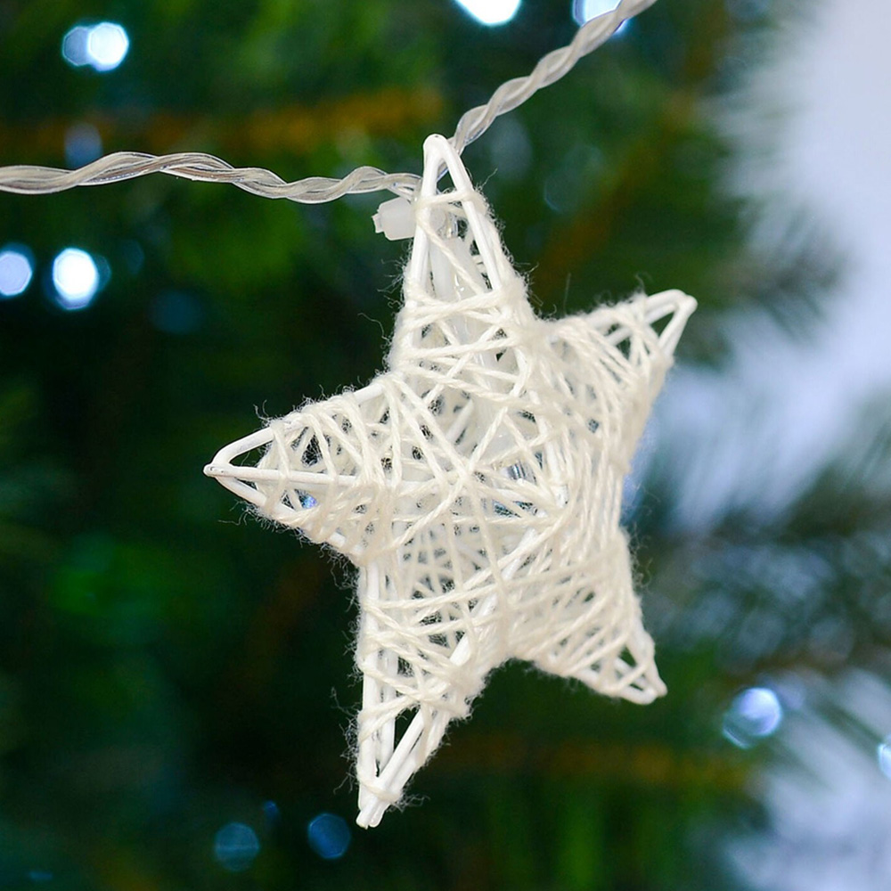 Star LED String Lights - White Image 2