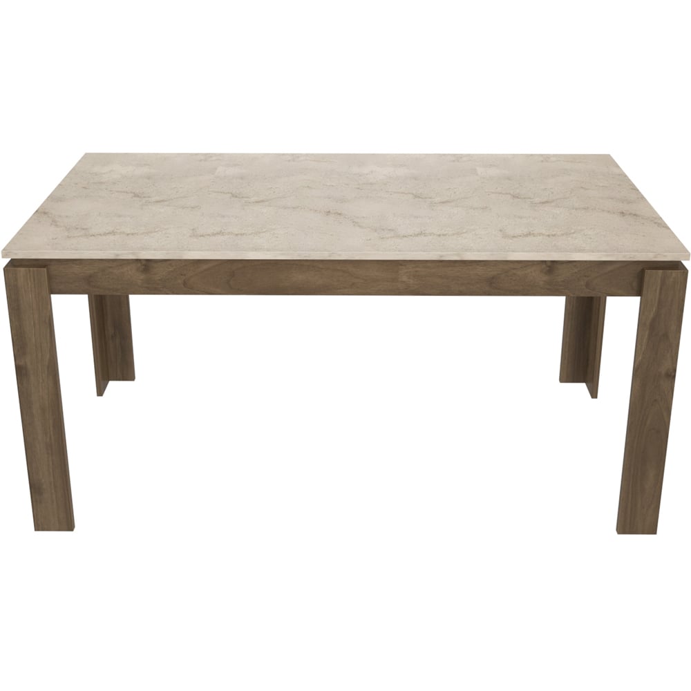 Decorotika Manhattan 6 Seater Dining Table Walnut Image 3