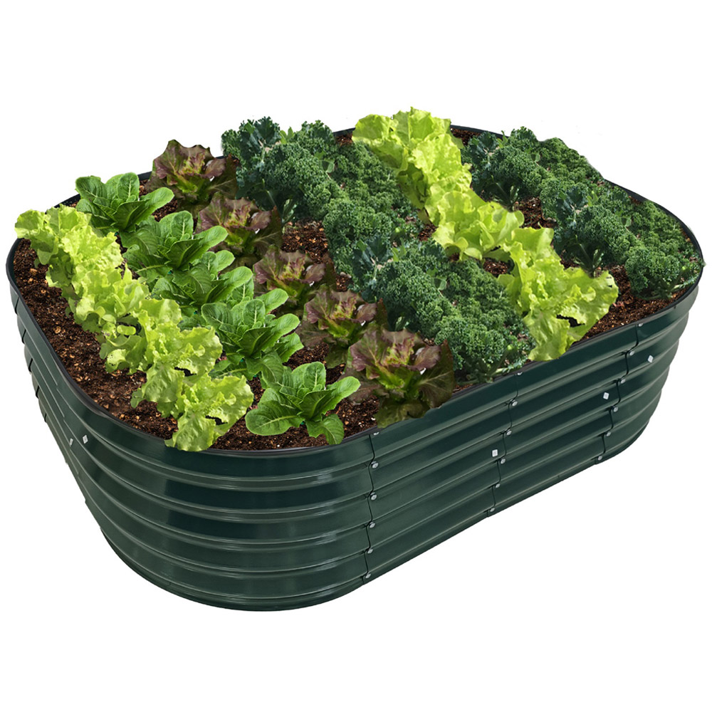 Garden Gear Green Metal Raised Planter Image 4