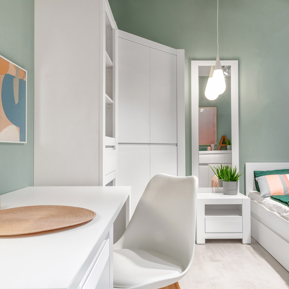 Florence Novi 2 Door Alpine White Corner Wardrobe Image 5