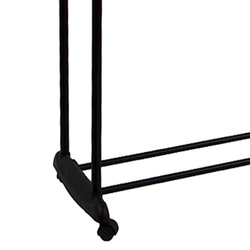Home Vida Chrome Black Double Garment Rack Image 3