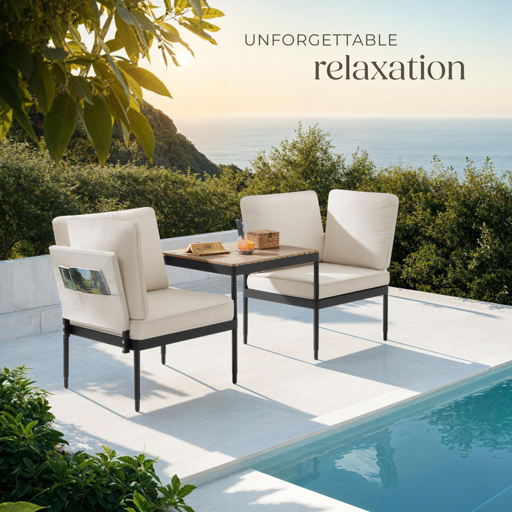 tectake Magaluf 2 Seater 5 in 1 Garden Lounge Set Image 8