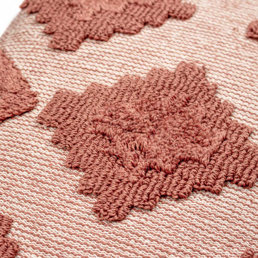 furn. Lamar Brick Geometric Tufted Cushion Image 4