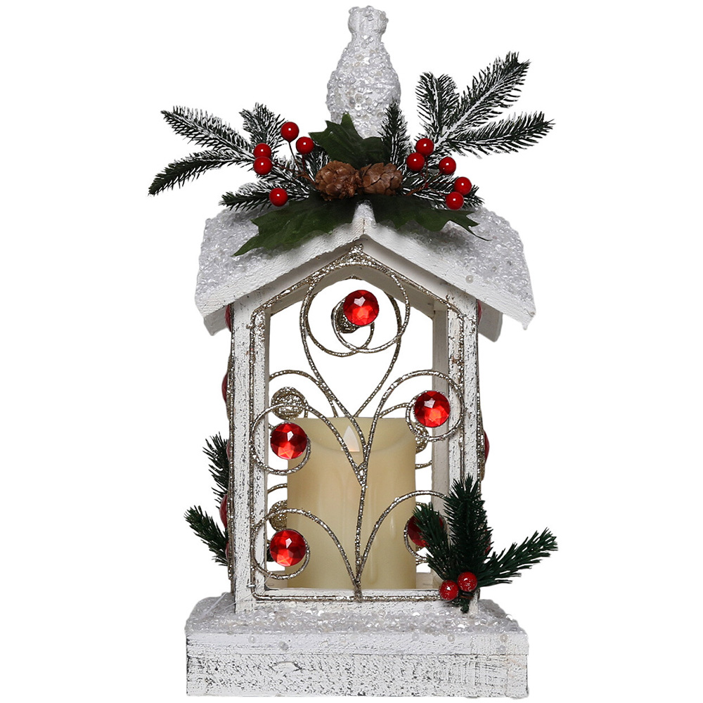 Single Jewelled Wooden LED Candle Light Decoration in Assorted styles Image 7