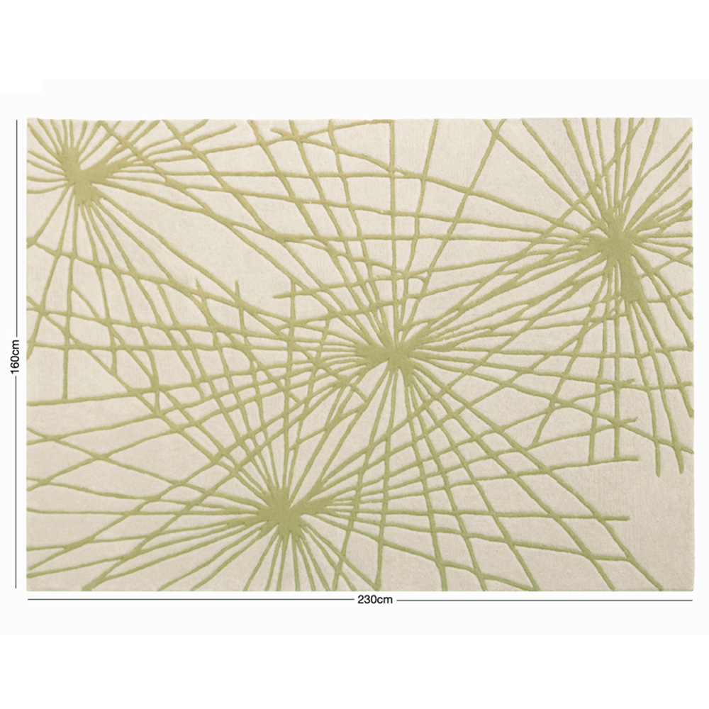 Esselle Home Aura Starburst Natural and Sage Green Rug 160 x 230cm Image 7