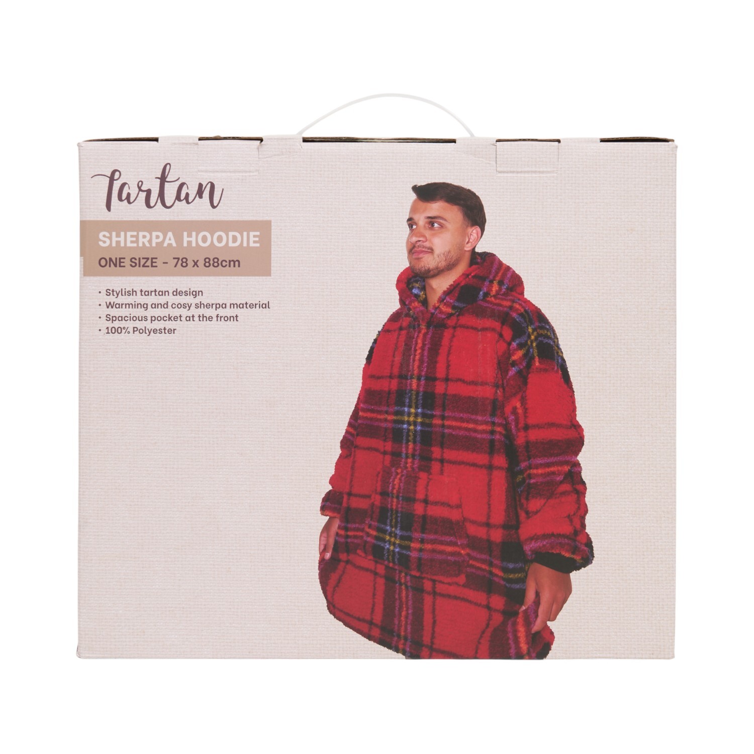 Printed Sherpa Hoodie Image 9