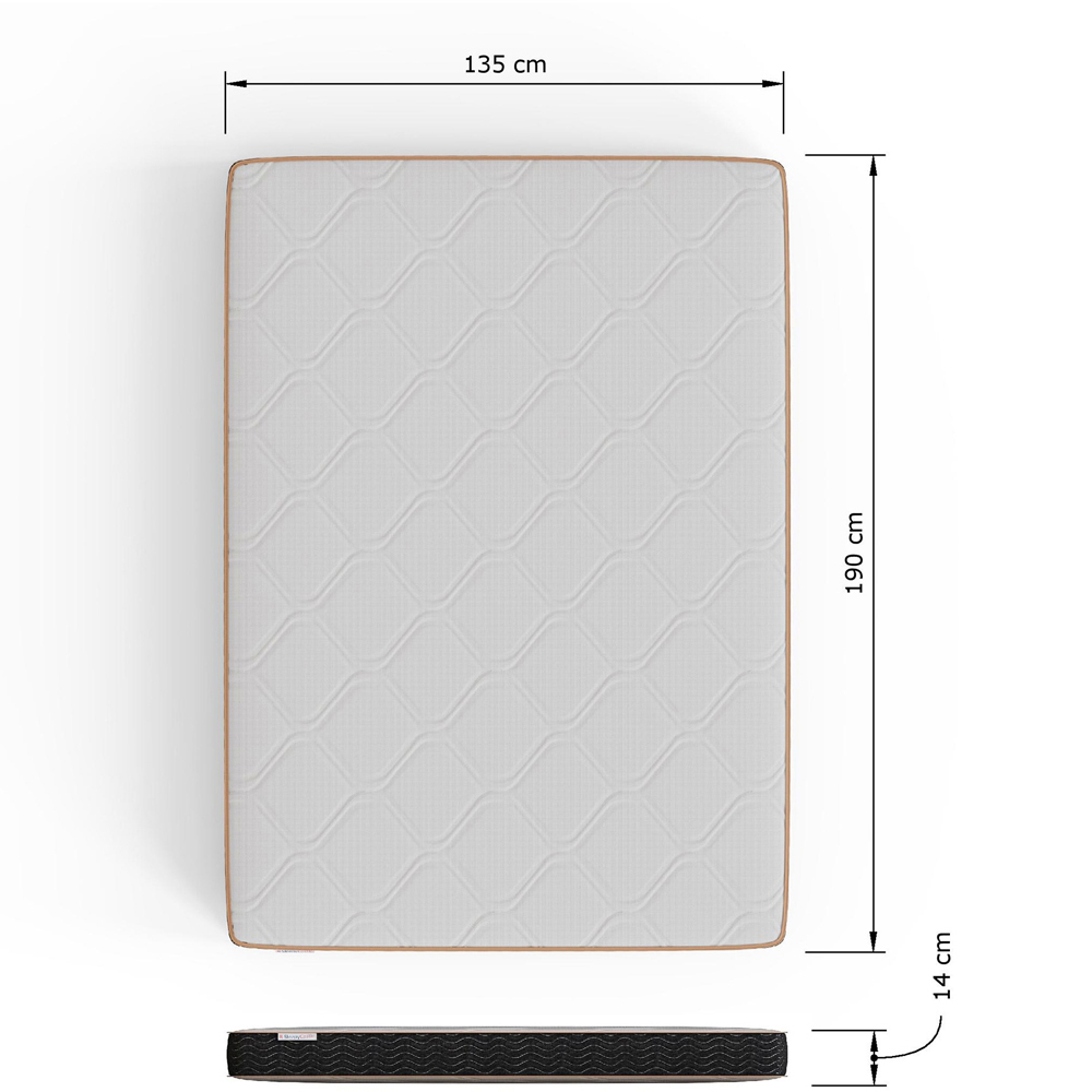 GFW Double Grey Faux Leather End Lift Ottoman Bed with Bonnell Mattress Image 9